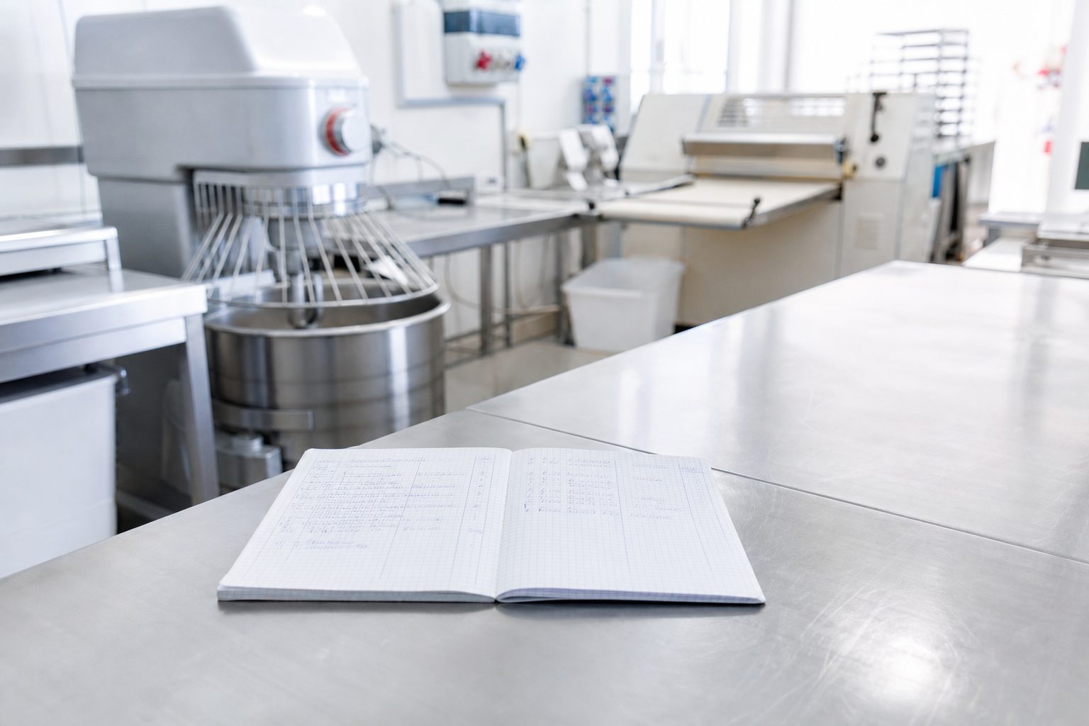 Porta a vetri con telaio in acciaio inox, tipica di un locale professionale.